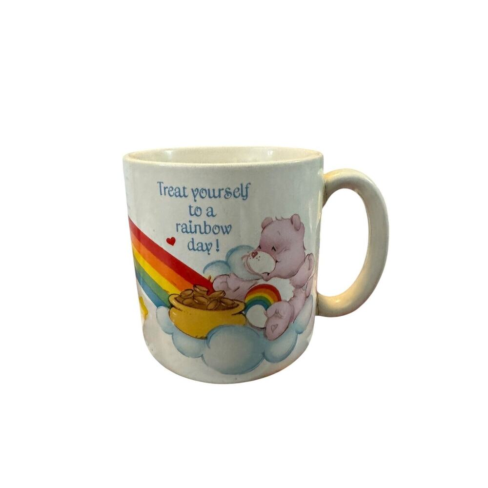 American Greetings Care Bears Treat Yourself To A Rainbow Day Mug Cup Vintage